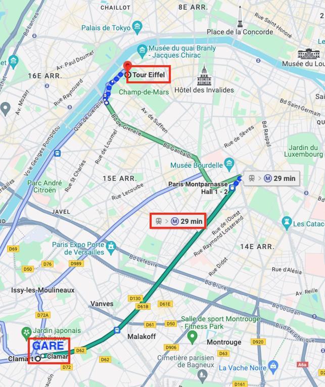 2 Pieces Lumineux Aux Portes De Paris クラマール エクステリア 写真