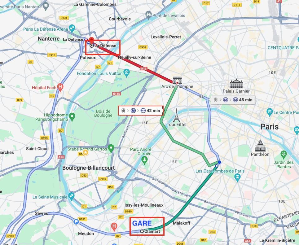 2 Pieces Lumineux Aux Portes De Paris クラマール エクステリア 写真