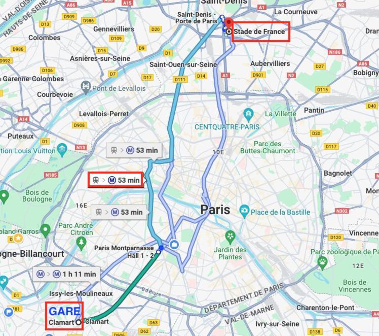 2 Pieces Lumineux Aux Portes De Paris クラマール エクステリア 写真